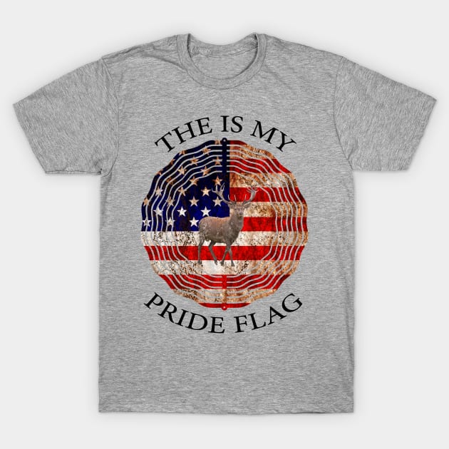 This Is My Pride Flag USA American 4th of July Patriotic T-Shirt by KRMOSH